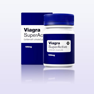 en la foto hay un paquete de Viagra Super Active 100 mg